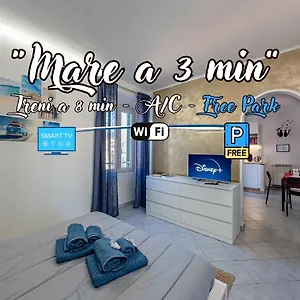 Appartamento Sea 3 Min Away - Free Park - Trains 8 Min - Air Conditioner, Albisola Superiore
